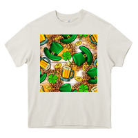 Cream St. Patricks day hat digital paper Heavy Core Tee - BundleAndBundleShop
