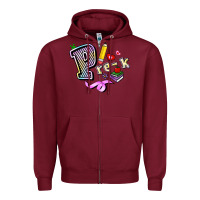 Burgundy pre k Zipper Hoodie - RanaPortraitStore