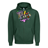 Sports Green pre k Zipper Hoodie - RanaPortraitStore