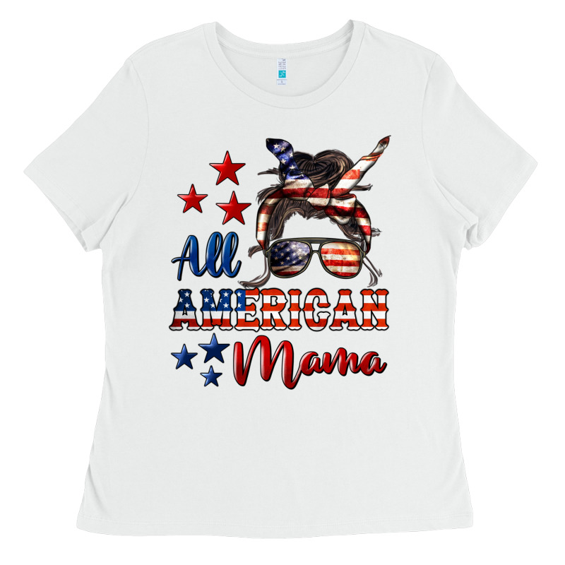All American Mama Mother's Day Ladies Tee by LillyAllenDesigns | Teevron