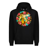 Black banana and strawberries with tiger pattern Premium Hoodie - BarkalooDesign