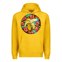 Lemon banana and strawberries with tiger pattern Premium Hoodie - BarkalooDesign