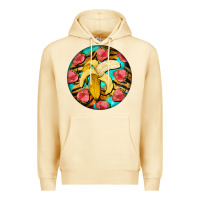 Pina Colada banana and strawberries with tiger pattern Premium Hoodie - BarkalooDesign