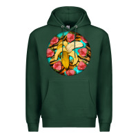 Sports Green banana and strawberries with tiger pattern Premium Hoodie - BarkalooDesign