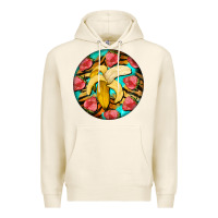 Tofu banana and strawberries with tiger pattern Premium Hoodie - BarkalooDesign