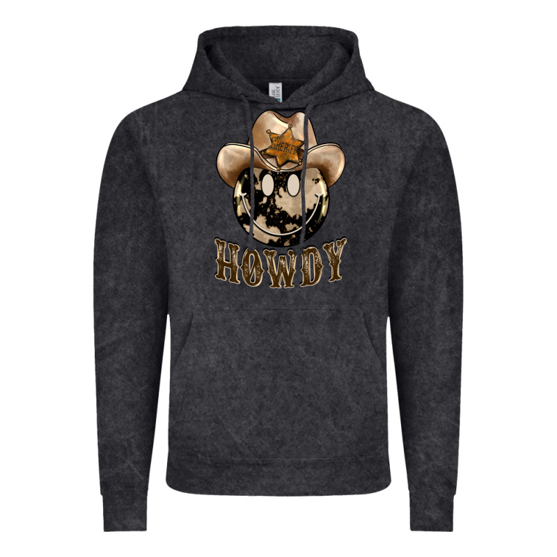 Howdy Smiley Face Vintage Hoodie by BarkalooDesign | Teevron