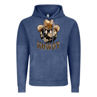 Vintage Denim howdy smiley face Vintage Hoodie - BarkalooDesign