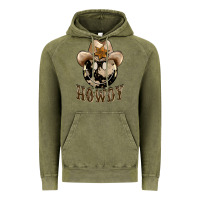 Vintage Olive howdy smiley face Vintage Hoodie - BarkalooDesign