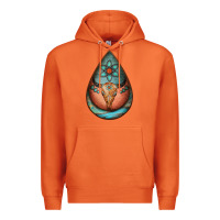 Carrot teardrop tooled leather bullskull earrings Premium Hoodie - Jasminsmagicworld