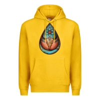 Lemon teardrop tooled leather bullskull earrings Premium Hoodie - Jasminsmagicworld