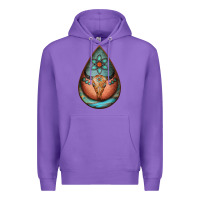Purple teardrop tooled leather bullskull earrings Premium Hoodie - Jasminsmagicworld