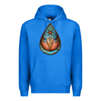 True Royal teardrop tooled leather bullskull earrings Premium Hoodie - Jasminsmagicworld