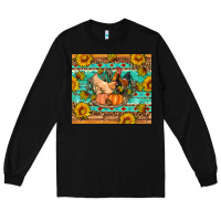 Black Fall coop animals pumpkin Long Sleeve Tee - Artiststas