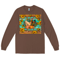 Chestnut Fall coop animals pumpkin Long Sleeve Tee - Artiststas