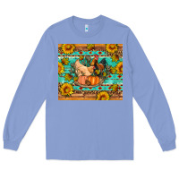 Colony Blue Fall coop animals pumpkin Long Sleeve Tee - Artiststas