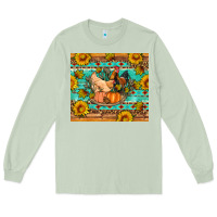 Matcha Fall coop animals pumpkin Long Sleeve Tee - Artiststas