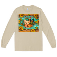 Fall Coop Animals Pumpkin Long Sleeve Tee | Teevron