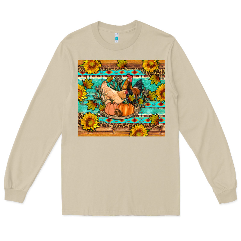 Fall Coop Animals Pumpkin Long Sleeve Tee by Artiststas | Teevron