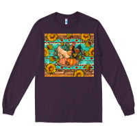 Plum Fall coop animals pumpkin Long Sleeve Tee - Artiststas