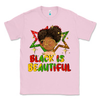 Bubblegum Pink black is beautiful Classic Tee - FaDigitalArtStudio