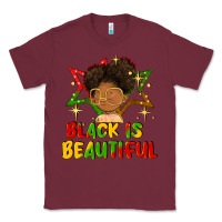 Burgundy black is beautiful Classic Tee - FaDigitalArtStudio