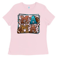 Bubblegum Pink American Football Mama Mother's Day Ladies Tee - LillyAllenDesigns