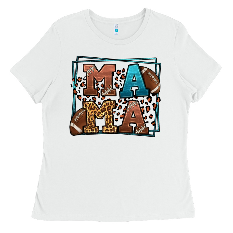 American Football Mama Mother's Day Ladies Tee by LillyAllenDesigns | Teevron