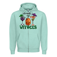 Seafoam drink up withces halloween Zipper Hoodie - RanaPortraitStore