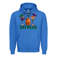 True Royal drink up withces halloween Zipper Hoodie - RanaPortraitStore