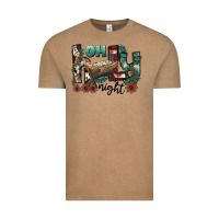 Vintage Coffee oh holy night Vintage Tee - CowhideDigitalArt