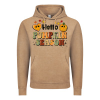 Vintage Coffee hello pumpkin season Vintage Hoodie - BarkalooDesign