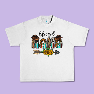 Blessed Nana Urban Heavy Tee Designed By Cowhidedigitalart