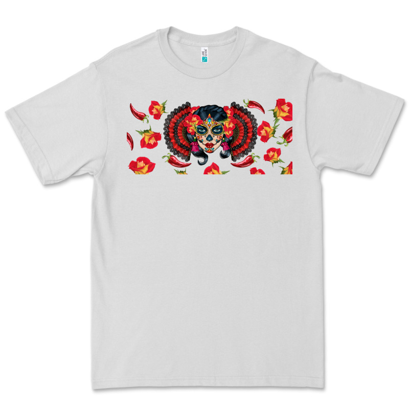 Sugar Skull Rose Libbey Glass Premium Tee by BundleAndBundleShop | Teevron