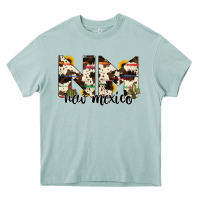 Arona new mexico state cowhide serape cactus Heavy Core Tee - RanaPortraitStore