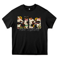 Black new mexico state cowhide serape cactus Heavy Core Tee - RanaPortraitStore