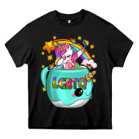 Black LGBTQ Unicorn And Narwhal Mug Heavy Core Tee - BundleAndBundleShop