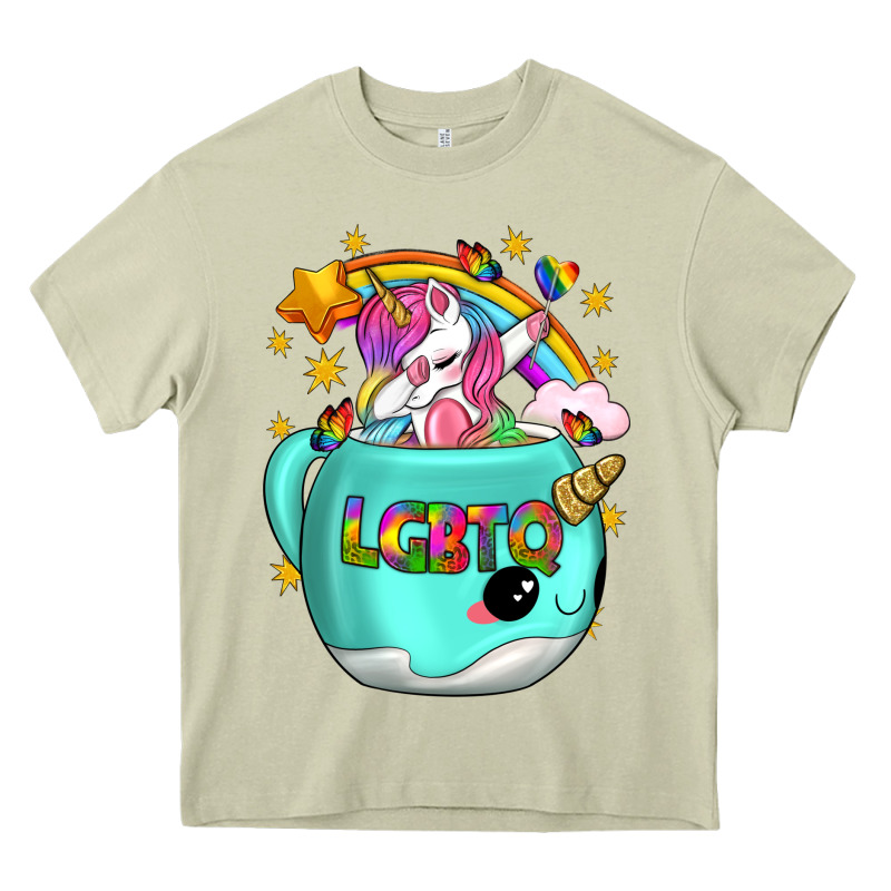 Lgbtq Unicorn And Narwhal Mug Heavy Core Tee by BundleAndBundleShop | Teevron