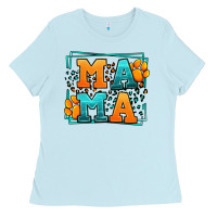 Baby Blue Cat dog mama Mother's Day Ladies Tee - LillyAllenDesigns