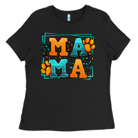 Black Cat dog mama Mother's Day Ladies Tee - LillyAllenDesigns
