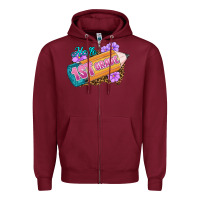 Burgundy Hello 1st Grade Zipper Hoodie - RanaPortraitStore