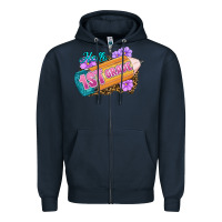 Navy Hello 1st Grade Zipper Hoodie - RanaPortraitStore
