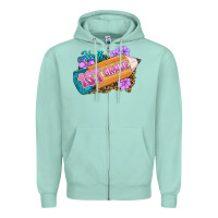 Seafoam Hello 1st Grade Zipper Hoodie - RanaPortraitStore