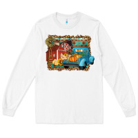 White Farm Life Fall Barn And Truck Long Sleeve Tee - Artiststas