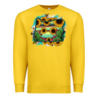 Lemon Oregon Map Sunflower Cactus Serape Premium Sweatshirt - RanaPortraitStore