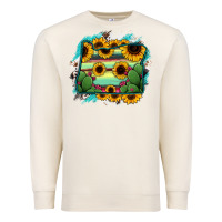 Sandshell Oregon Map Sunflower Cactus Serape Premium Sweatshirt - RanaPortraitStore
