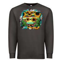 Smoke Oregon Map Sunflower Cactus Serape Premium Sweatshirt - RanaPortraitStore