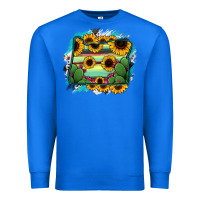 True Royal Oregon Map Sunflower Cactus Serape Premium Sweatshirt - RanaPortraitStore
