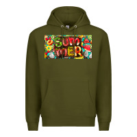 Army Green summer with fruits license plate Premium Hoodie - BarkalooDesign