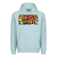 Blue Mist summer with fruits license plate Premium Hoodie - BarkalooDesign