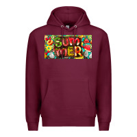 Burgundy summer with fruits license plate Premium Hoodie - BarkalooDesign